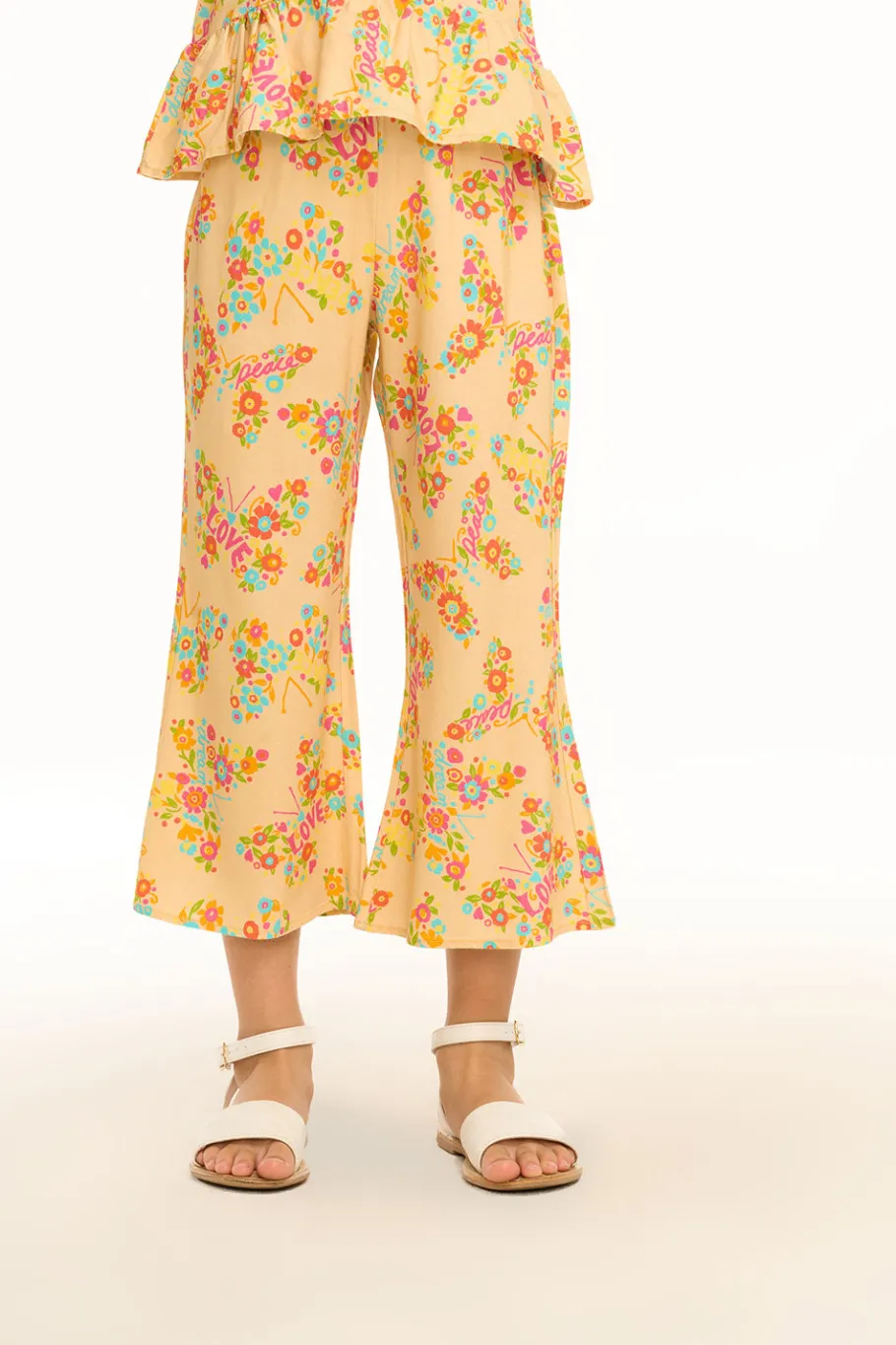 Fashion Chaser Brand Emma Summer Of Love Print Trousers