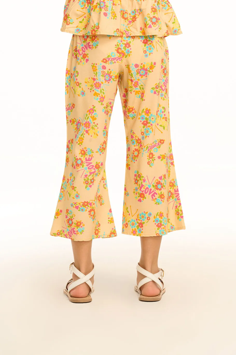 Fashion Chaser Brand Emma Summer Of Love Print Trousers