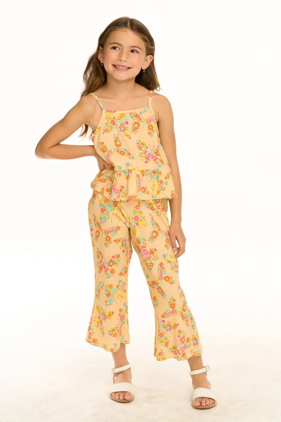 Fashion Chaser Brand Emma Summer Of Love Print Trousers