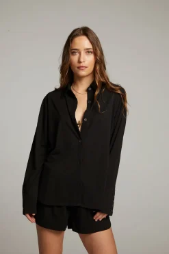 Store Chaser Brand Ethan Black Button Up