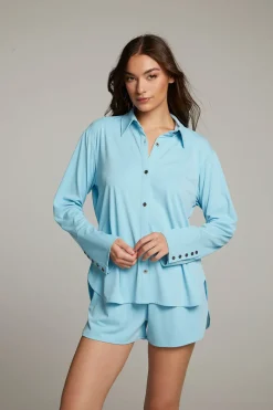 Hot Chaser Brand Ethan Clear Sky Button Up