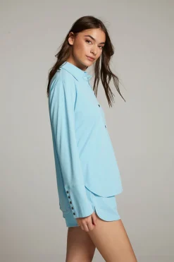 Hot Chaser Brand Ethan Clear Sky Button Up