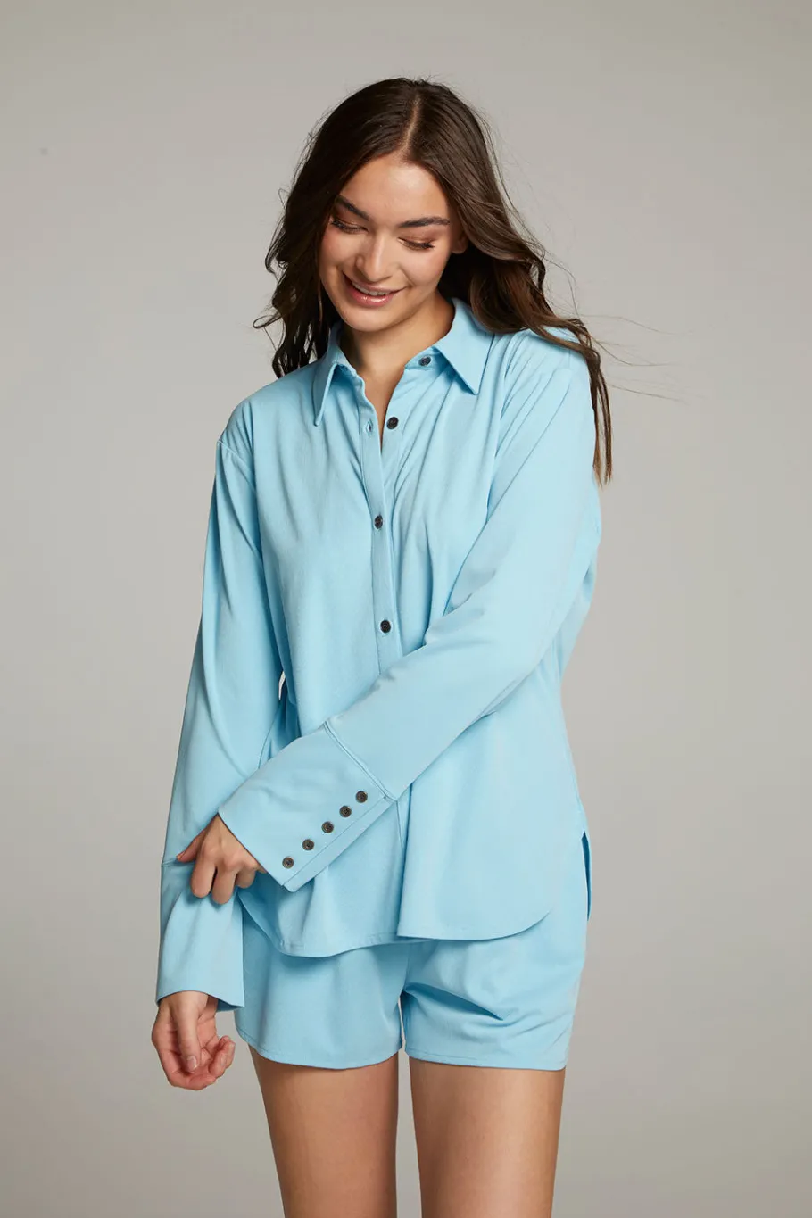 Hot Chaser Brand Ethan Clear Sky Button Up