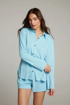 Hot Chaser Brand Ethan Clear Sky Button Up