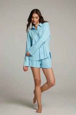 Hot Chaser Brand Ethan Clear Sky Button Up