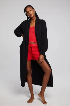 Store Chaser Brand Evee Maxi Licorice Cardigan