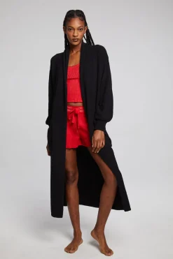 Store Chaser Brand Evee Maxi Licorice Cardigan