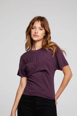 Best Sale Chaser Brand Evelynn Plum Perfect Tee