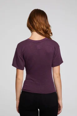Best Sale Chaser Brand Evelynn Plum Perfect Tee