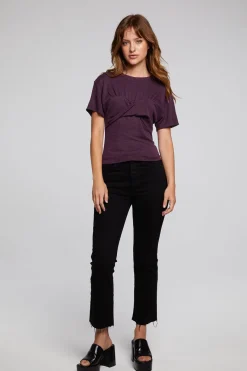 Best Sale Chaser Brand Evelynn Plum Perfect Tee