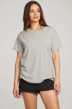 Store Chaser Brand Everyday Essential Heather Grey Crew Neck Tee