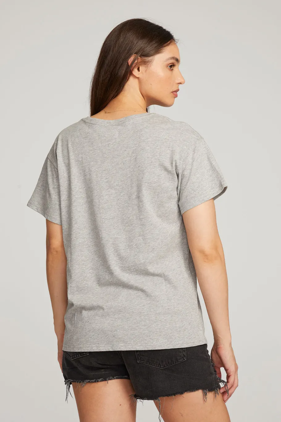 Store Chaser Brand Everyday Essential Heather Grey Crew Neck Tee