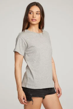 Store Chaser Brand Everyday Essential Heather Grey Crew Neck Tee