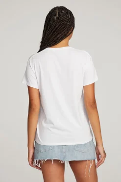 Fashion Chaser Brand Everyday Essential White Crew Neck Tee