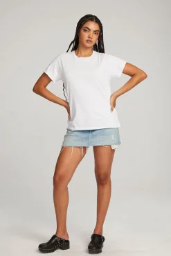 Fashion Chaser Brand Everyday Essential White Crew Neck Tee