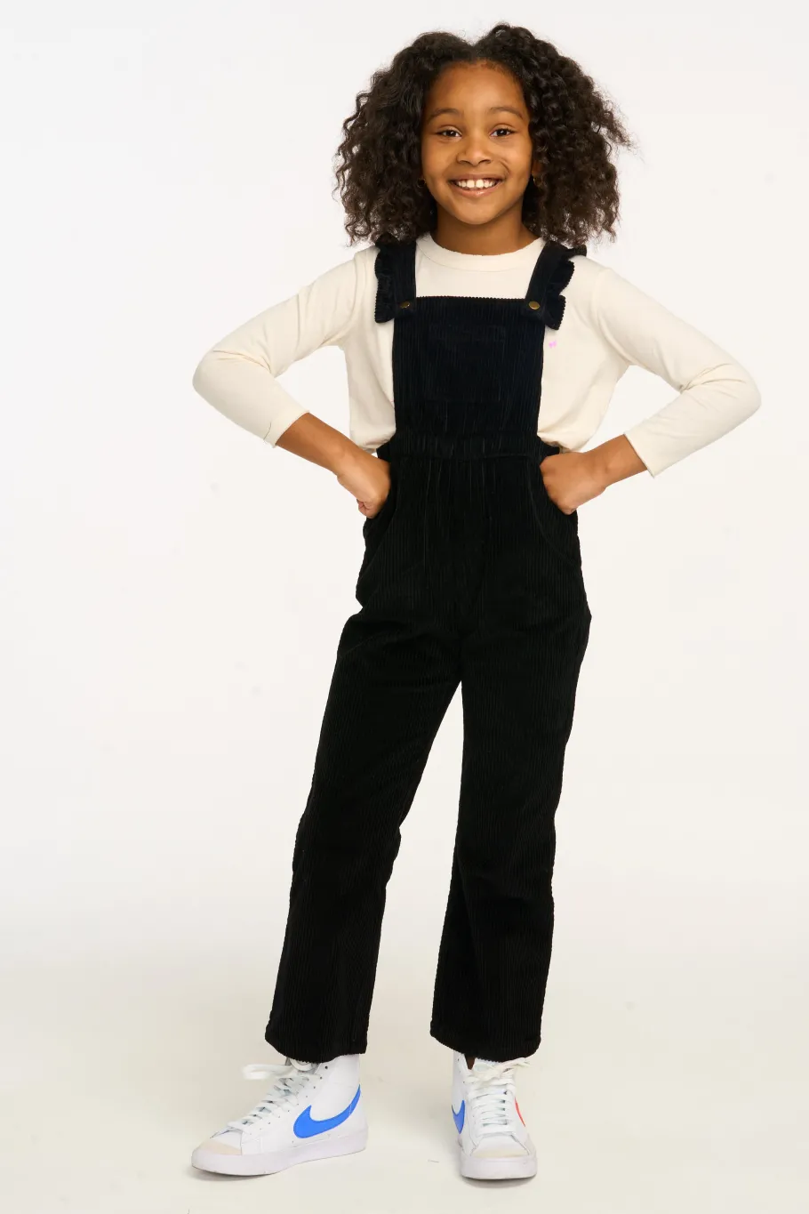 Clearance Chaser Brand Fairy Overall Raven Black Corduroy