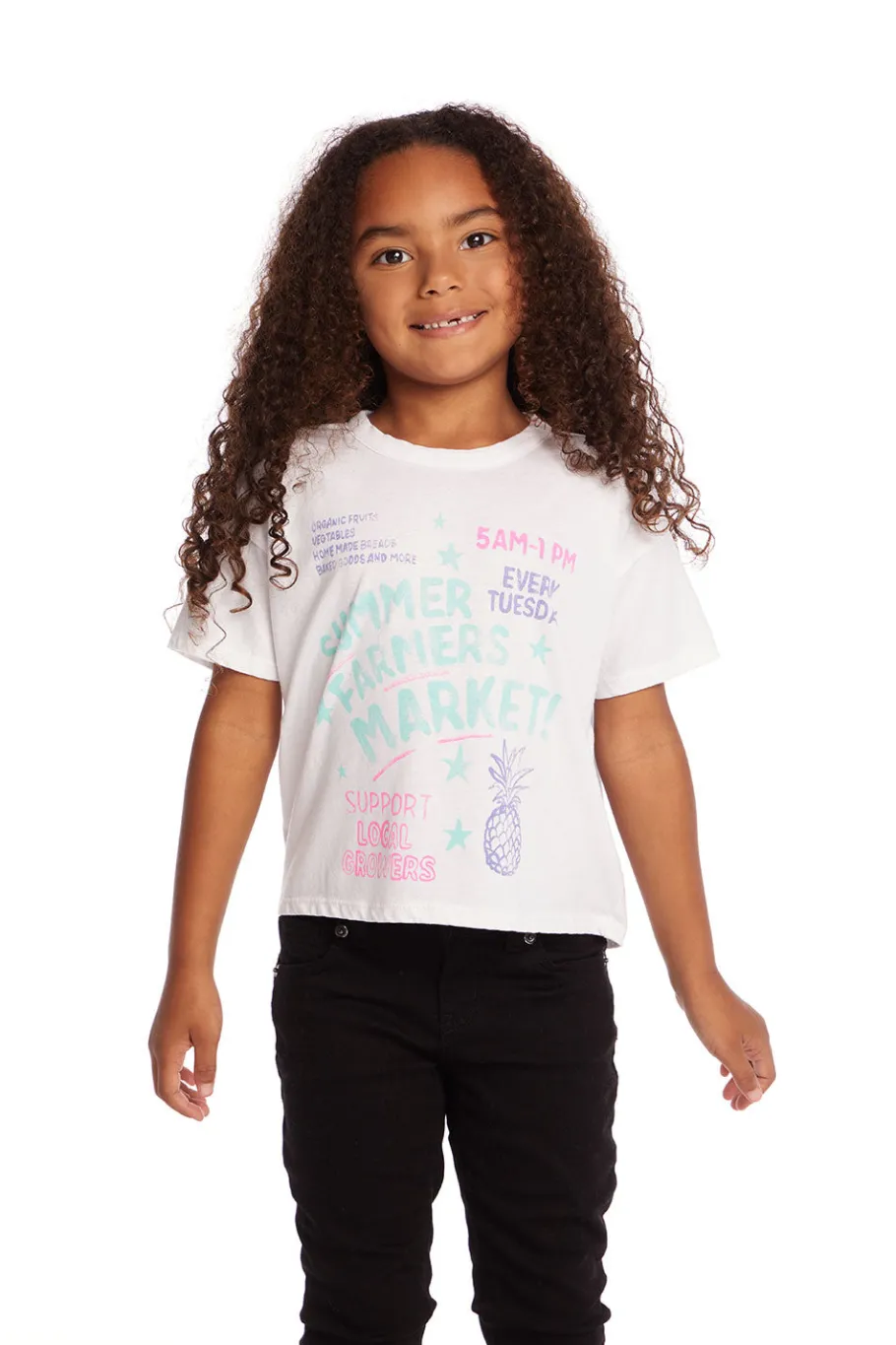 Clearance Chaser Brand Farmers Market Girls Tee
