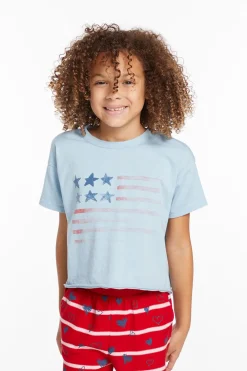 Flash Sale Chaser Brand Flag Girls Tee