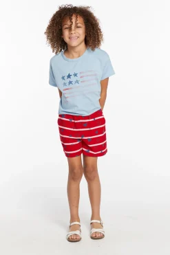 Flash Sale Chaser Brand Flag Girls Tee