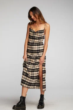 Store Chaser Brand Flannel Midi Slip Dress