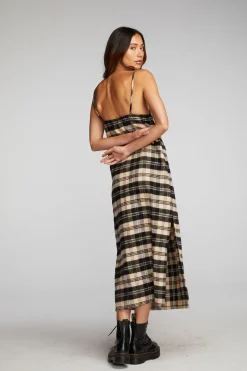 Store Chaser Brand Flannel Midi Slip Dress