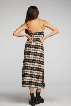 Store Chaser Brand Flannel Midi Slip Dress