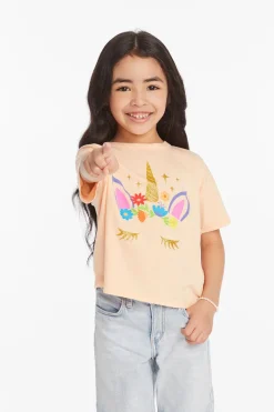 Best Chaser Brand Floral Unicorn Girls Tee