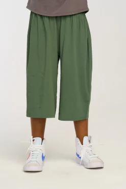Cheap Chaser Brand Flowy Dark Forest Green Heirloom Woven Pant