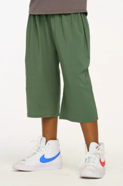 Cheap Chaser Brand Flowy Dark Forest Green Heirloom Woven Pant