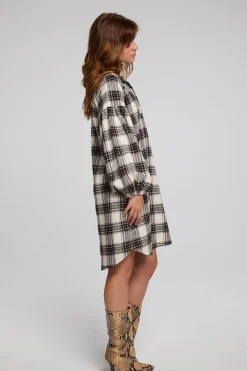 Best Chaser Brand Folk Americana Plaid Mini Dress
