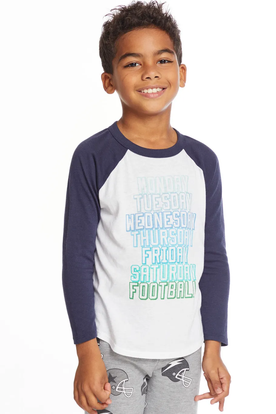 Outlet Chaser Brand Football Sunday Boys Long Sleeve