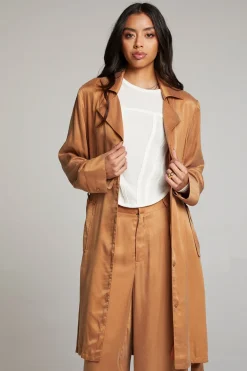 Cheap Chaser Brand Ford Toffee Trench Coat