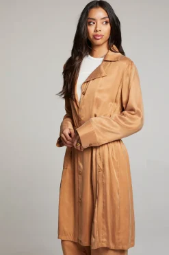 Cheap Chaser Brand Ford Toffee Trench Coat