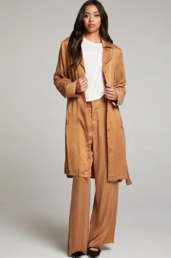 Cheap Chaser Brand Ford Toffee Trench Coat