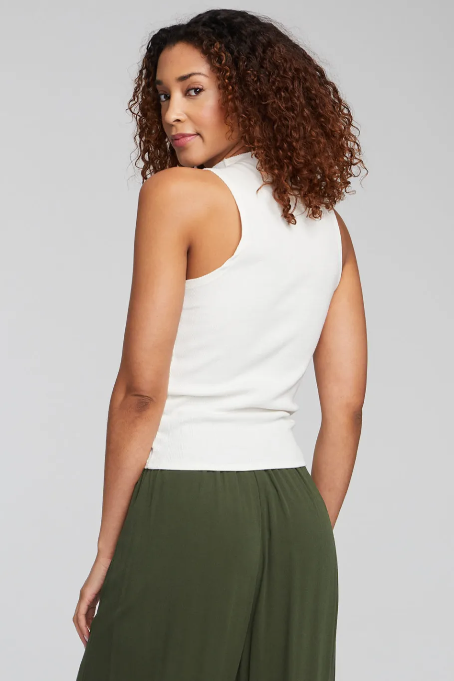 Cheap Chaser Brand Fox Bright White Tank