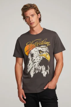 Best Sale Chaser Brand Freedom Eagle Mens Tee