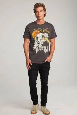 Best Sale Chaser Brand Freedom Eagle Mens Tee