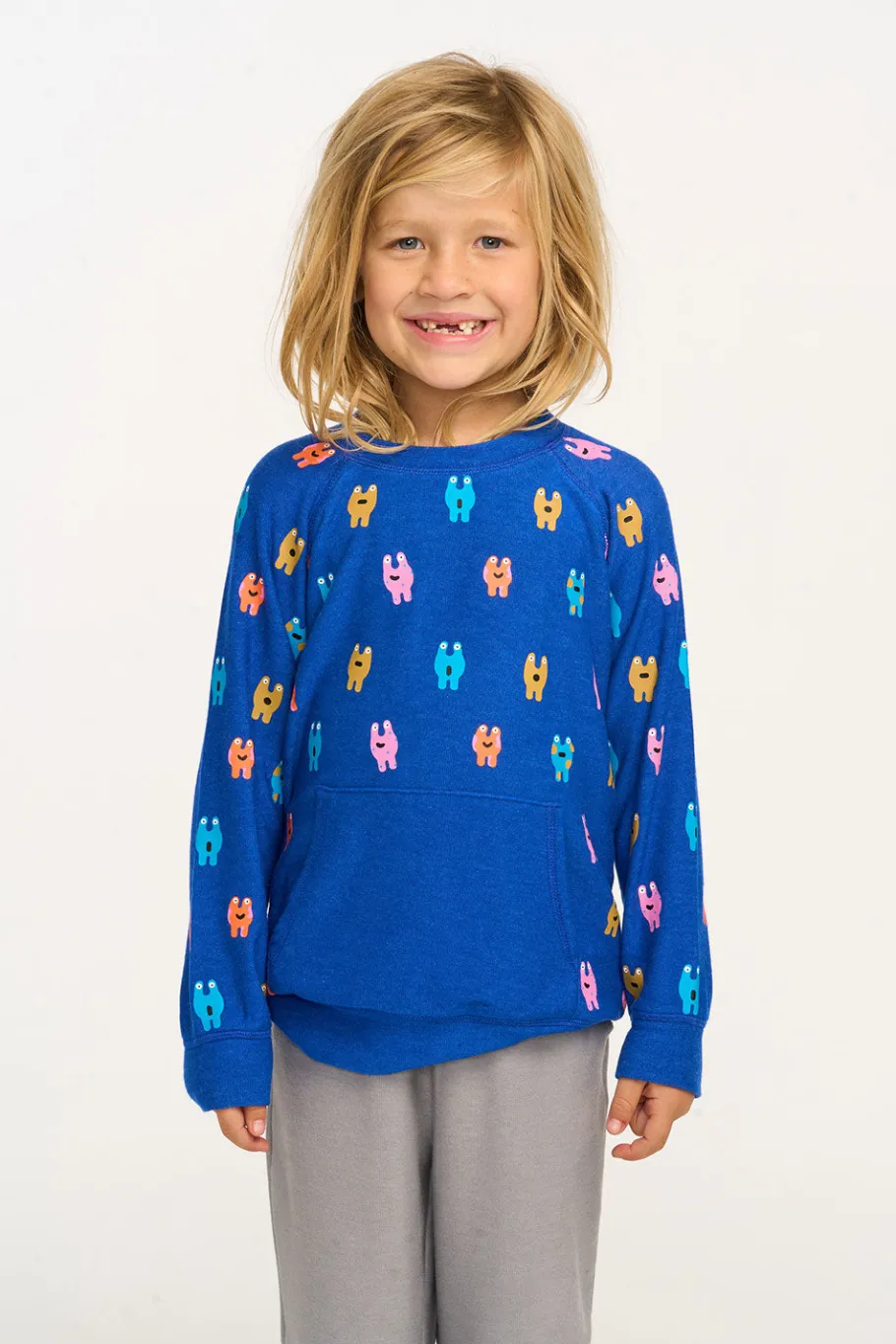 Outlet Chaser Brand Funny Monsters Kanga Pocket Pullover