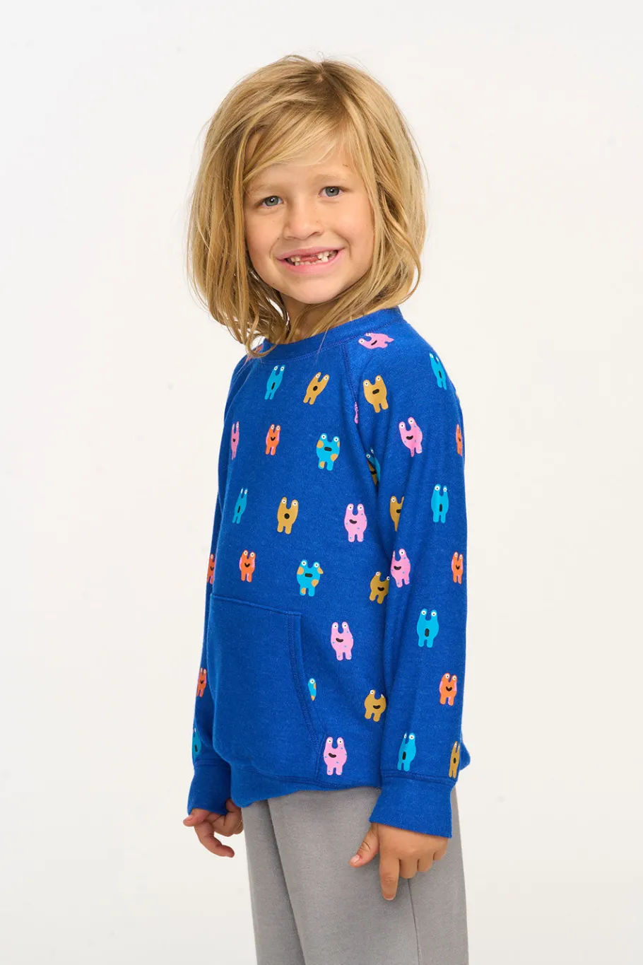 Outlet Chaser Brand Funny Monsters Kanga Pocket Pullover