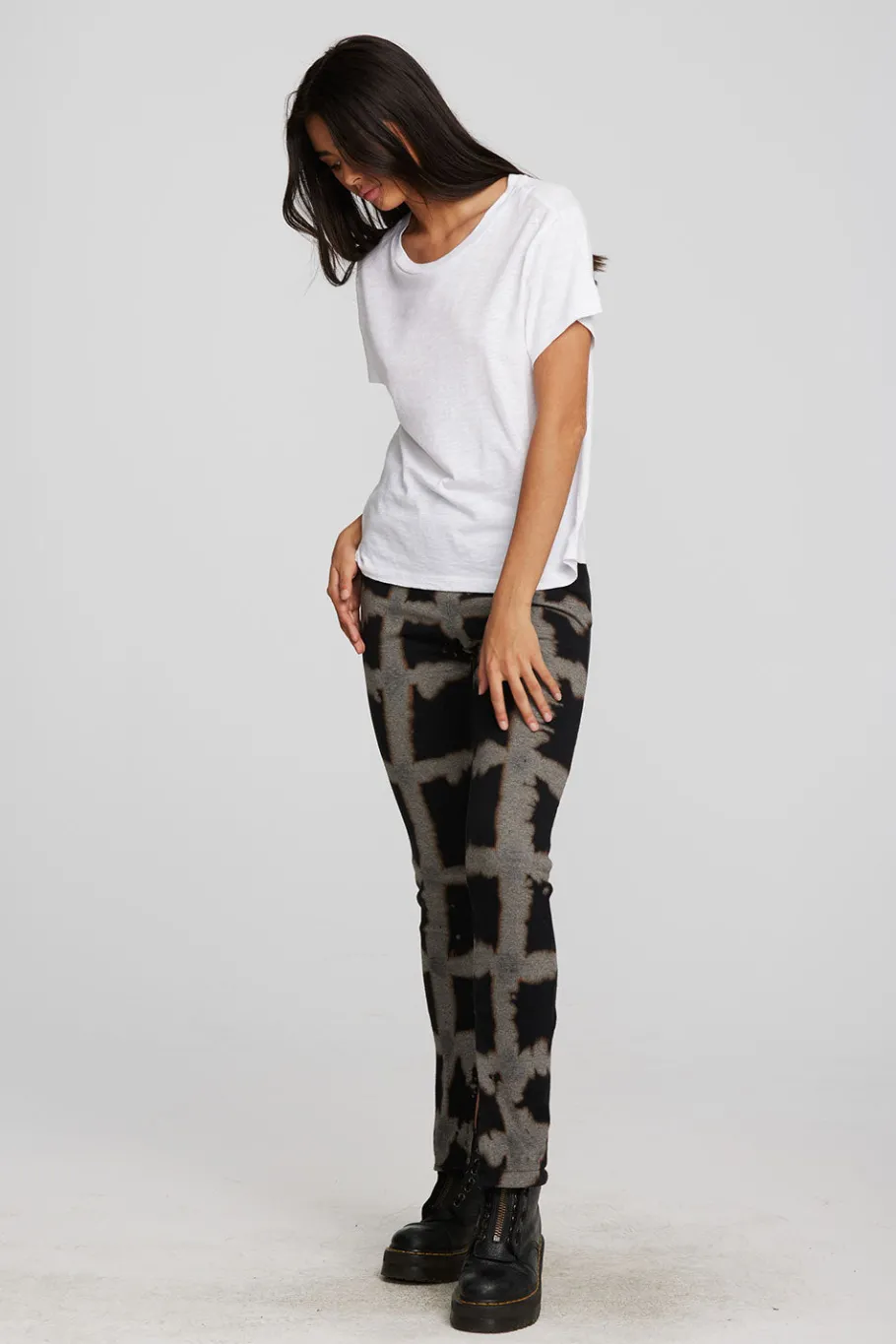 Shop Chaser Brand Gauze Jersey Oversized Crewneck Tee
