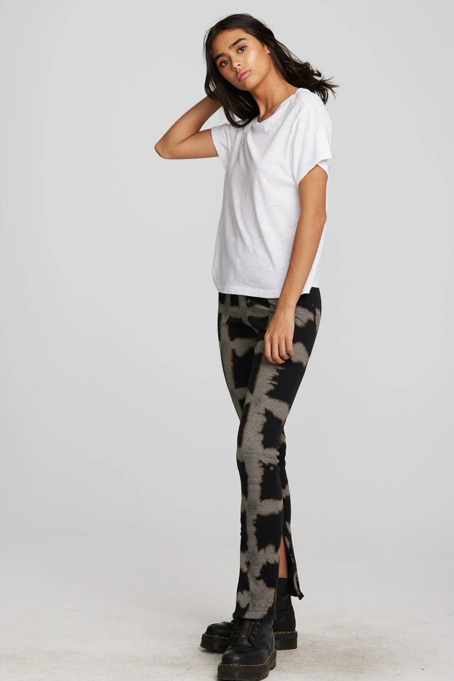 Shop Chaser Brand Gauze Jersey Oversized Crewneck Tee