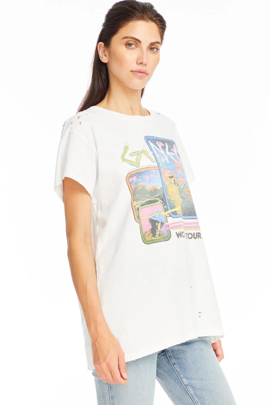 Flash Sale Chaser Brand Genesis - "World Tour '78" Distressed Crew Neck