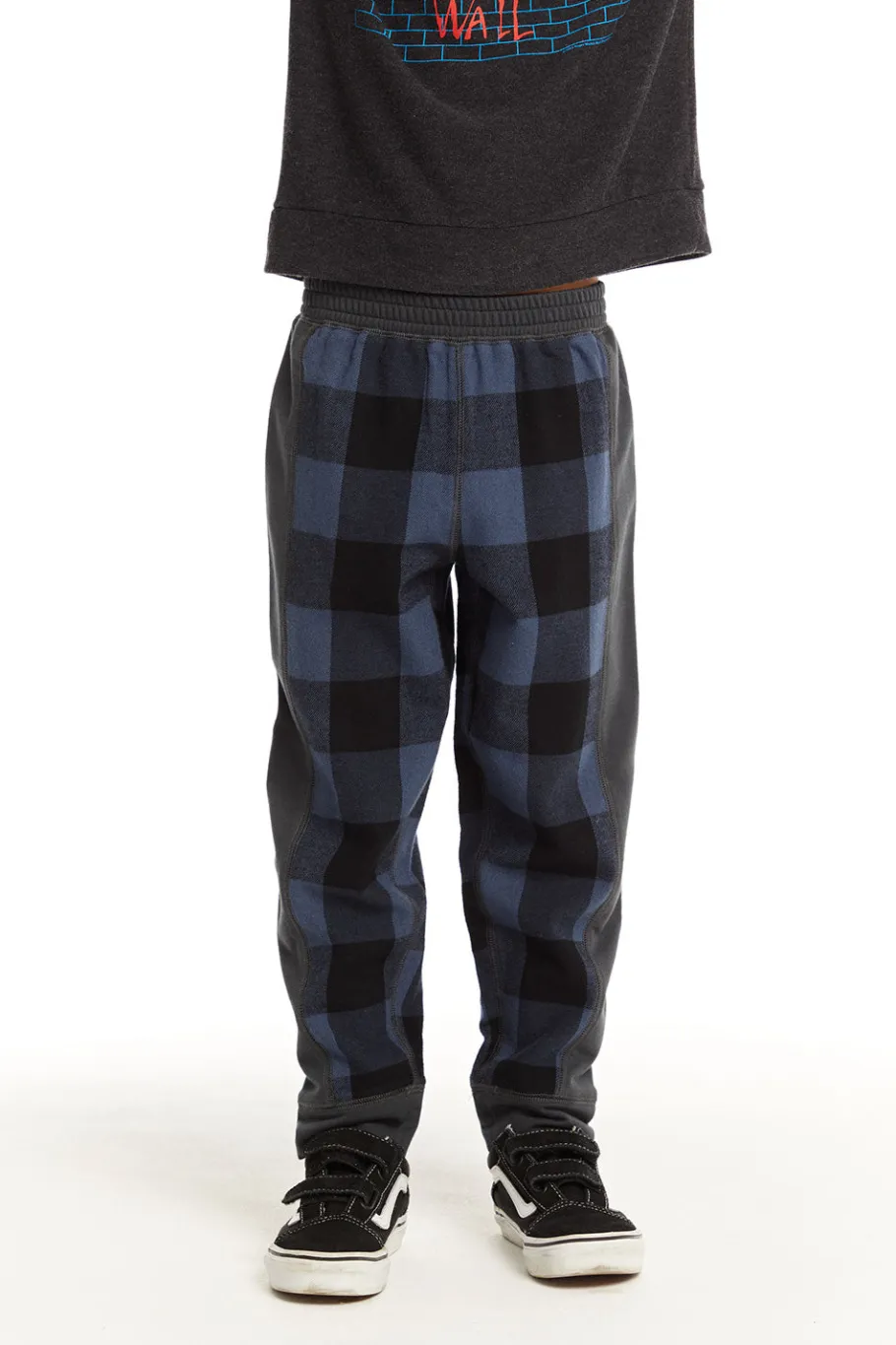 Cheap Chaser Brand Ghost Plaid Side Panel Jogger