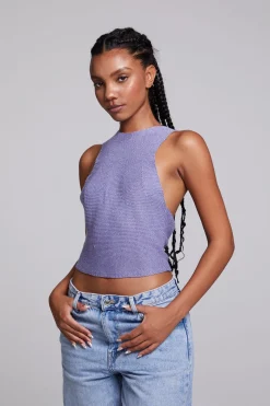 Sale Chaser Brand Giana Violet Tank Top