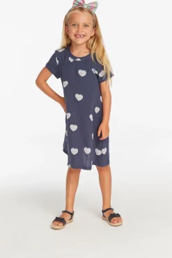 Cheap Chaser Brand Girls Beach Heart T- Shirt Dress