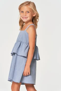 Flash Sale Chaser Brand Girls Coastal Cloth Flouncy Sundress