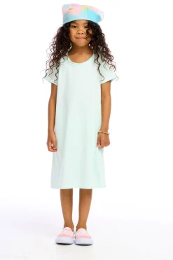 Outlet Chaser Brand Girls Cotton Jersey Short Sleeve Shirt Dress