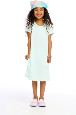 Outlet Chaser Brand Girls Cotton Jersey Short Sleeve Shirt Dress