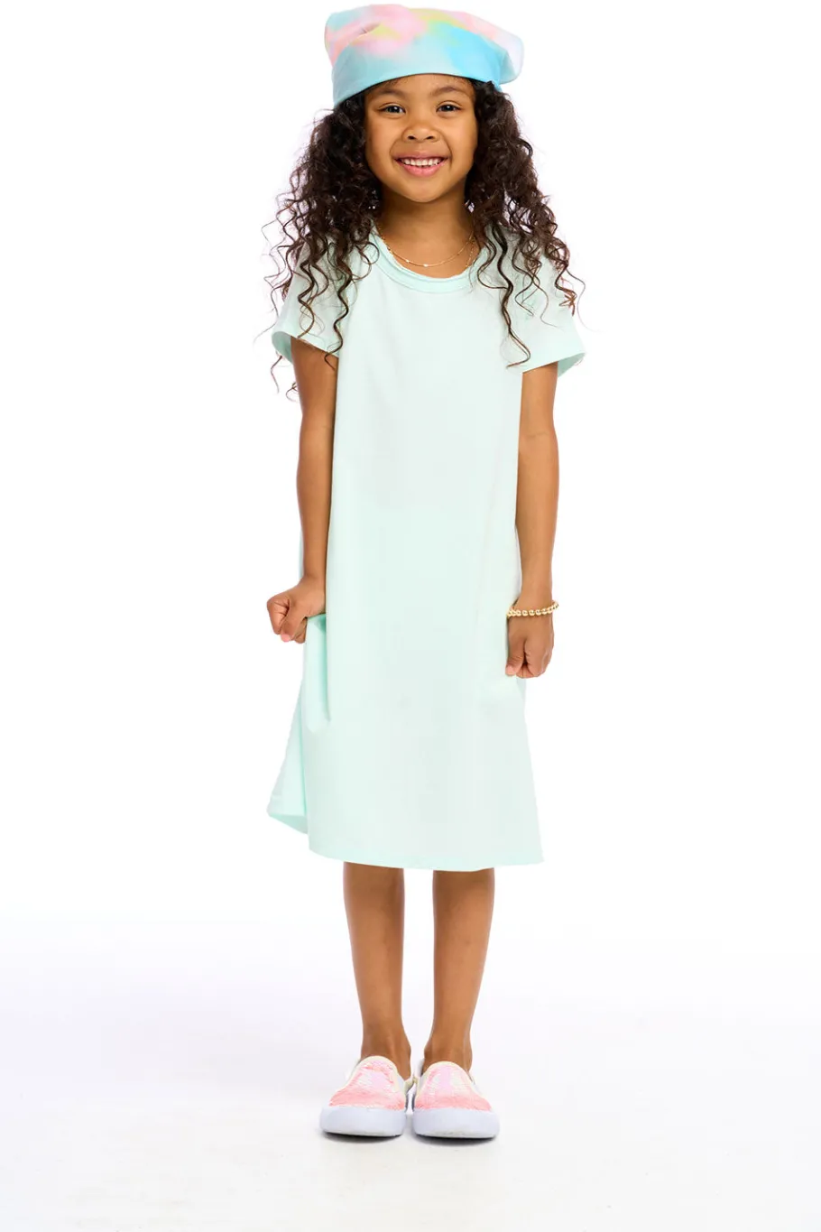 Outlet Chaser Brand Girls Cotton Jersey Short Sleeve Shirt Dress