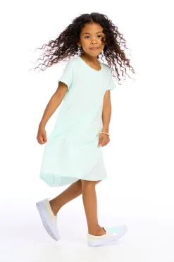 Outlet Chaser Brand Girls Cotton Jersey Short Sleeve Shirt Dress